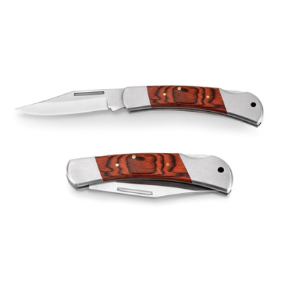 Picture of FALCON II POCKET KNIFE in Stainless Steel Metal & Wood