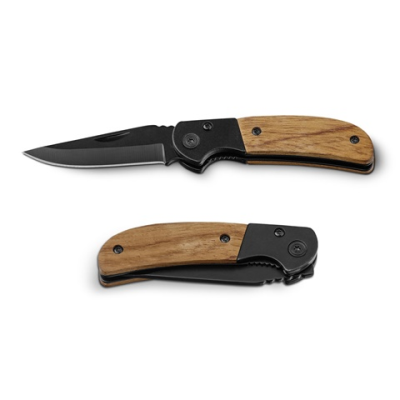 Picture of SPLIT POCKET KNIFE in Stainless Steel Metal & Wood