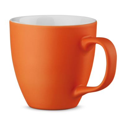 Picture of PANTHONY MAT 450 ML HYDROGLAZE PORCELAIN MUG in Orange