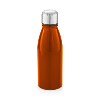 Picture of BEANE 500ML ALUMINIUM METAL SPORTS BOTTLE in Orange