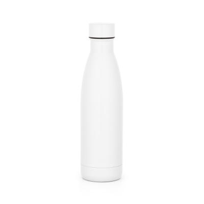 Picture of BUFFON 500 ML STAINLESS STEEL METAL THERMOS BOTTLE in White