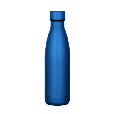 Picture of BUFFON 500 ML STAINLESS STEEL METAL THERMOS BOTTLE in Royal Blue