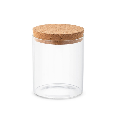 Picture of SPICE 700 BOROSILICATE GLASS BOTTLE with Cork Lid 700 Ml in Natural