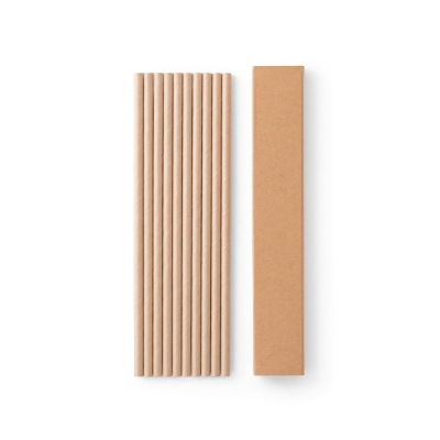 Picture of LAMONE SET OF 10 KRAFT PAPER STRAWS in Natural