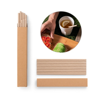 Picture of LAMONE SET OF 10 KRAFT PAPER STRAWS.