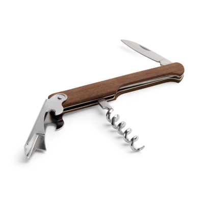 Picture of CARIN WOOD CORKSCREW BOTTLE OPENER in Natural