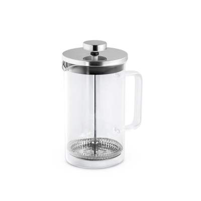 Picture of JENSON COFFEE MAKER in Borosilicate Glass & Stainless Steel Metal 600 Ml in Silver