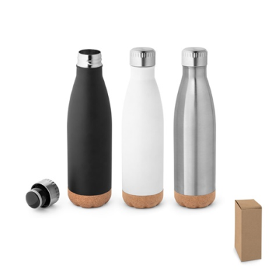 Picture of SOLBERG STAINLESS STEEL METAL THERMOS AND CORK BASE 560 ML