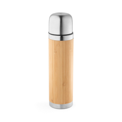 Picture of CEYLON BAMBOO AND STAINLESS STEEL METAL THERMOS 450 ML in Natural