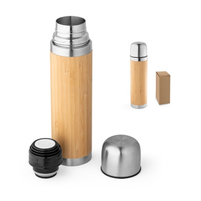 Picture of CEYLON BAMBOO AND STAINLESS STEEL METAL THERMOS 450 ML