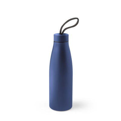 Picture of MORGAN BOTTLE in 90% Recycled Stainless Steel Metal 710 Ml in Navy Blue