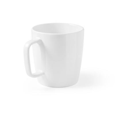 Picture of DHONI WHITE CERAMIC POTTERY MUG 450 ML in White