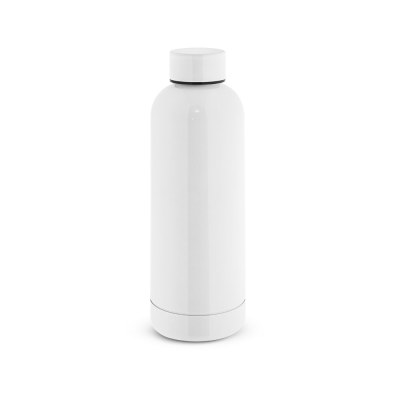ODIN METTALIC BOTTLE in 90% Recycled Stainless Steel Metal 550 Ml in White