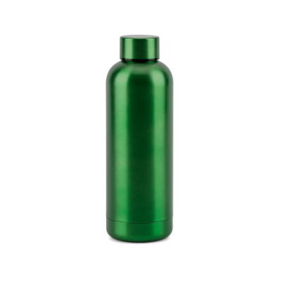 ODIN METTALIC BOTTLE in 90% Recycled Stainless Steel Metal 550 Ml in Green