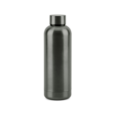 ODIN METTALIC BOTTLE in 90% Recycled Stainless Steel Metal 550 Ml in Gun Metal