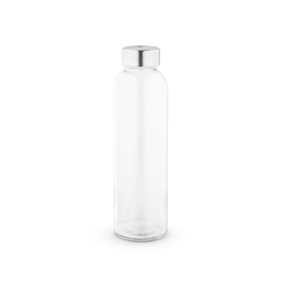 Picture of SOLER SUBLIMATION GLASS BOTTLE AND STAINLESS STEEL METAL CAP 500 ML in Clear Transparent