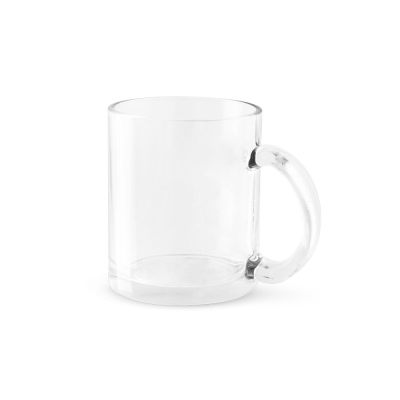 Picture of CARMO GLASS MUG SUITABLE FOR SUBLIMATION 350 ML in Clear Transparent