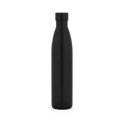 Picture of RE-BUFFON XL II DOUBLE-WALLED STAINLESS STEEL METAL BOTTLE in Black