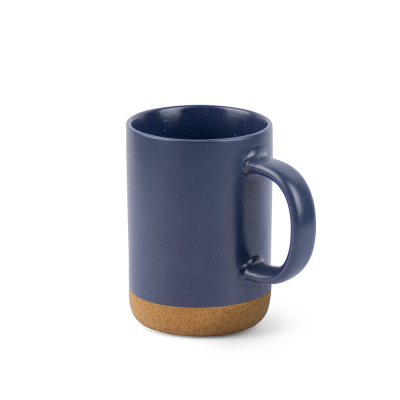 Picture of CONSTELLATION CORK CERAMIC POTTERY MUG with Cork Base 370 Ml in Navy Blue
