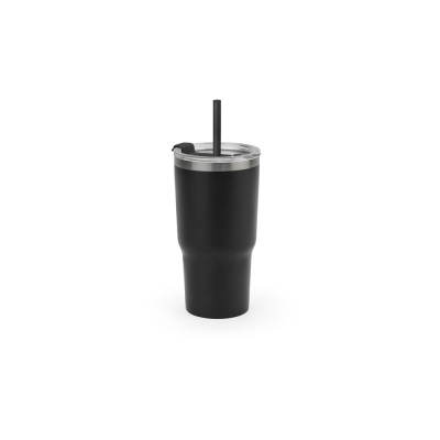 JOYNER M COMPACT STAINLESS STEEL METAL TRAVEL CUP in Black