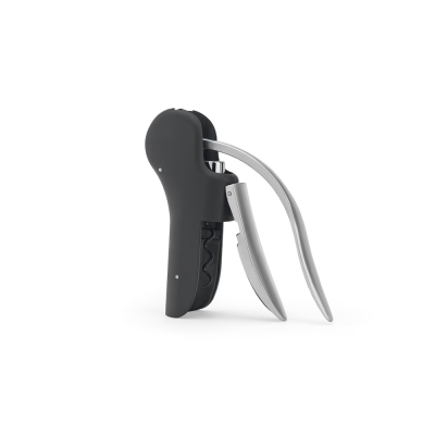 Picture of LAGREIN ABS AND ZINC CORKSCREW BOTTLE OPENER with Automatic Lever for Easy Opening in Black