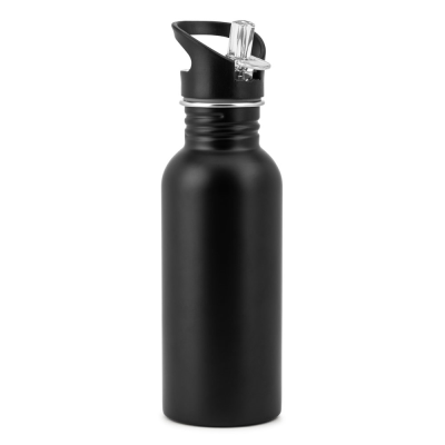 EDBERG SINGLE-WALL STAINLESS STEEL METAL BOTTLE in Black