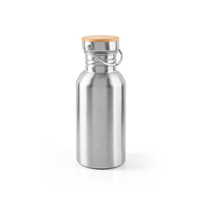 EWING SINGLE-WALL STAINLESS STEEL METAL BOTTLE in Satin Silver