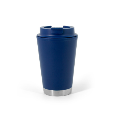 FIGLIOLI DOUBLE-WALLED, LEAK-PROOF PP TRAVEL CUP in Navy Blue