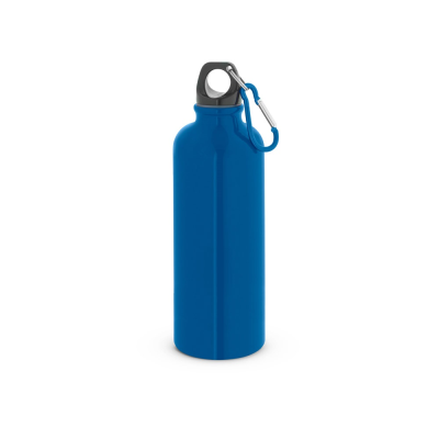 KELCE SINGLE-WALL STAINLESS STEEL METAL BOTTLE with Carabiner Clip 550 Ml in Blue