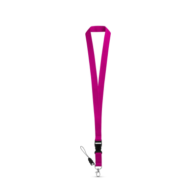 Picture of ANQUETIL POLYESTER LANYARD with Metal Carabiner in Purple
