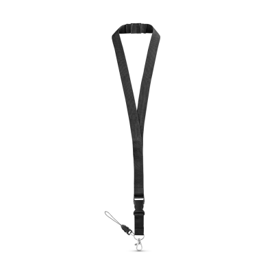 Picture of MURRAY POLYESTER LANYARD with Metal Carabiner in Black