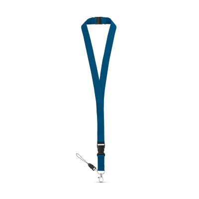 Picture of MURRAY POLYESTER LANYARD with Metal Carabiner in Blue