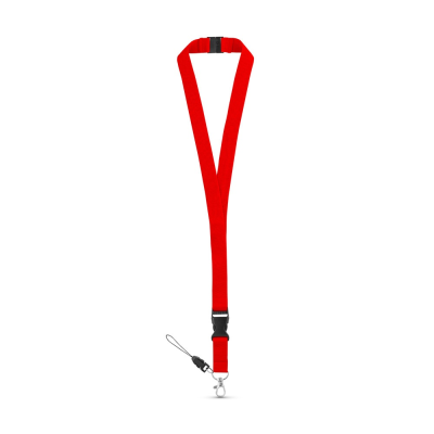 Picture of MURRAY POLYESTER LANYARD with Metal Carabiner in Red