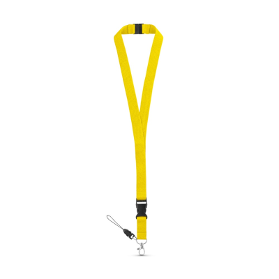 Picture of MURRAY POLYESTER LANYARD with Metal Carabiner in Yellow