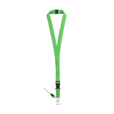 Picture of MURRAY POLYESTER LANYARD with Metal Carabiner in Pale Green