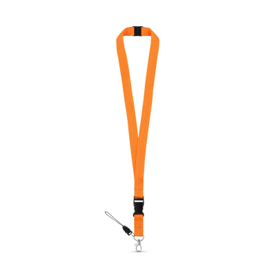 Picture of MURRAY POLYESTER LANYARD with Metal Carabiner in Orange