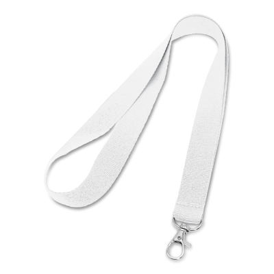 Picture of LARIAT POLYESTER LANYARD in White