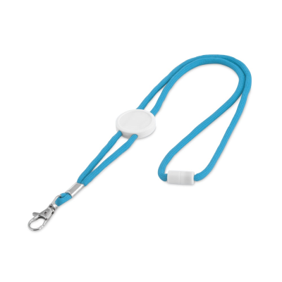Picture of WEAVE ADJUSTABLE POLYESTER LANYARD in Light Blue