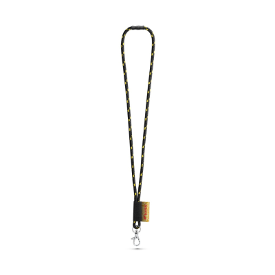 Picture of MANSFIELD CUSTOM POLYESTER LANYARD in Black
