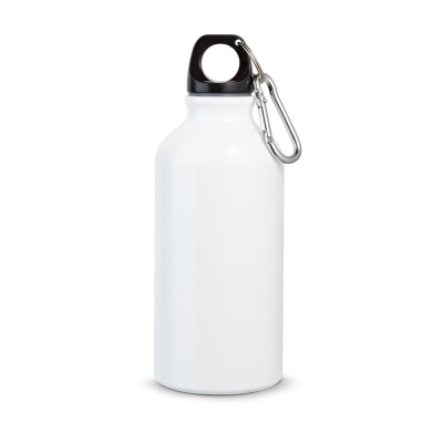 Picture of LANDSCAPE S ALUMINIUM METAL SPORTS BOTTLE with Carabiner 400 Ml in White