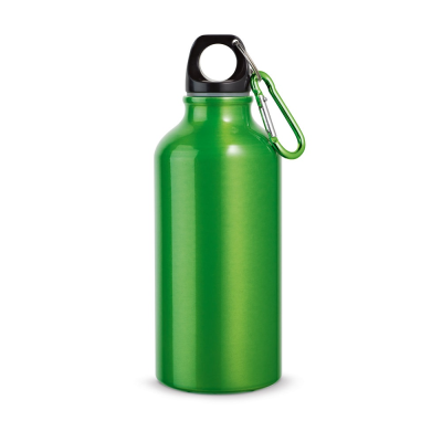 Picture of LANDSCAPE S ALUMINIUM METAL SPORTS BOTTLE with Carabiner 400 Ml in Pale Green