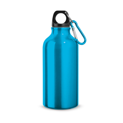 Picture of LANDSCAPE S ALUMINIUM METAL SPORTS BOTTLE with Carabiner 400 Ml in Light Blue