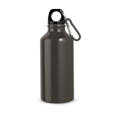 Picture of LANDSCAPE S ALUMINIUM METAL SPORTS BOTTLE with Carabiner 400 Ml in Gun Metal