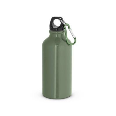 Picture of LANDSCAPE S ALUMINIUM METAL SPORTS BOTTLE with Carabiner 400 Ml in Army Green