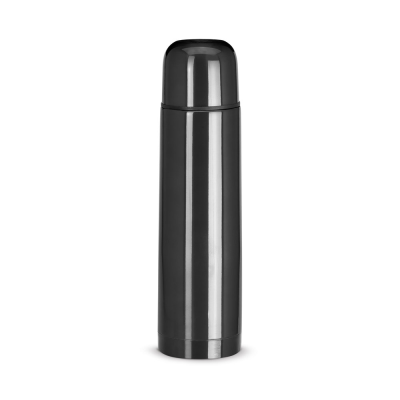 Picture of LUKA 500 ML STAINLESS STEEL METAL THERMOS BOTTLE in Black