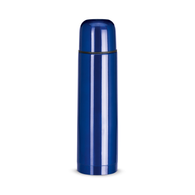 Picture of LUKA 500 ML STAINLESS STEEL METAL THERMOS BOTTLE in Blue