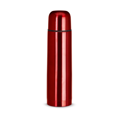 Picture of LUKA 500 ML STAINLESS STEEL METAL THERMOS BOTTLE in Red