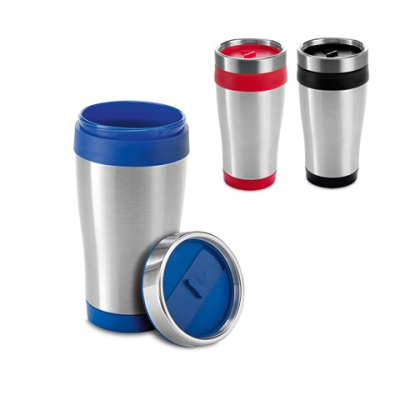 Picture of BATUM 420 ML STAINLESS STEEL METAL AND PP TRAVEL CUP.