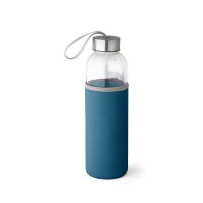 Picture of RAISE GLASS AND STAINLESS STEEL METAL SPORTS BOTTLE 520 ML in Blue
