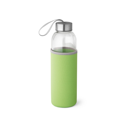Picture of RAISE GLASS AND STAINLESS STEEL METAL SPORTS BOTTLE 520 ML in Pale Green